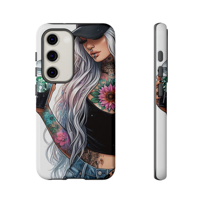 Tattooed Coffee Queen – Edgy Urban Aesthetic Mobile Cover