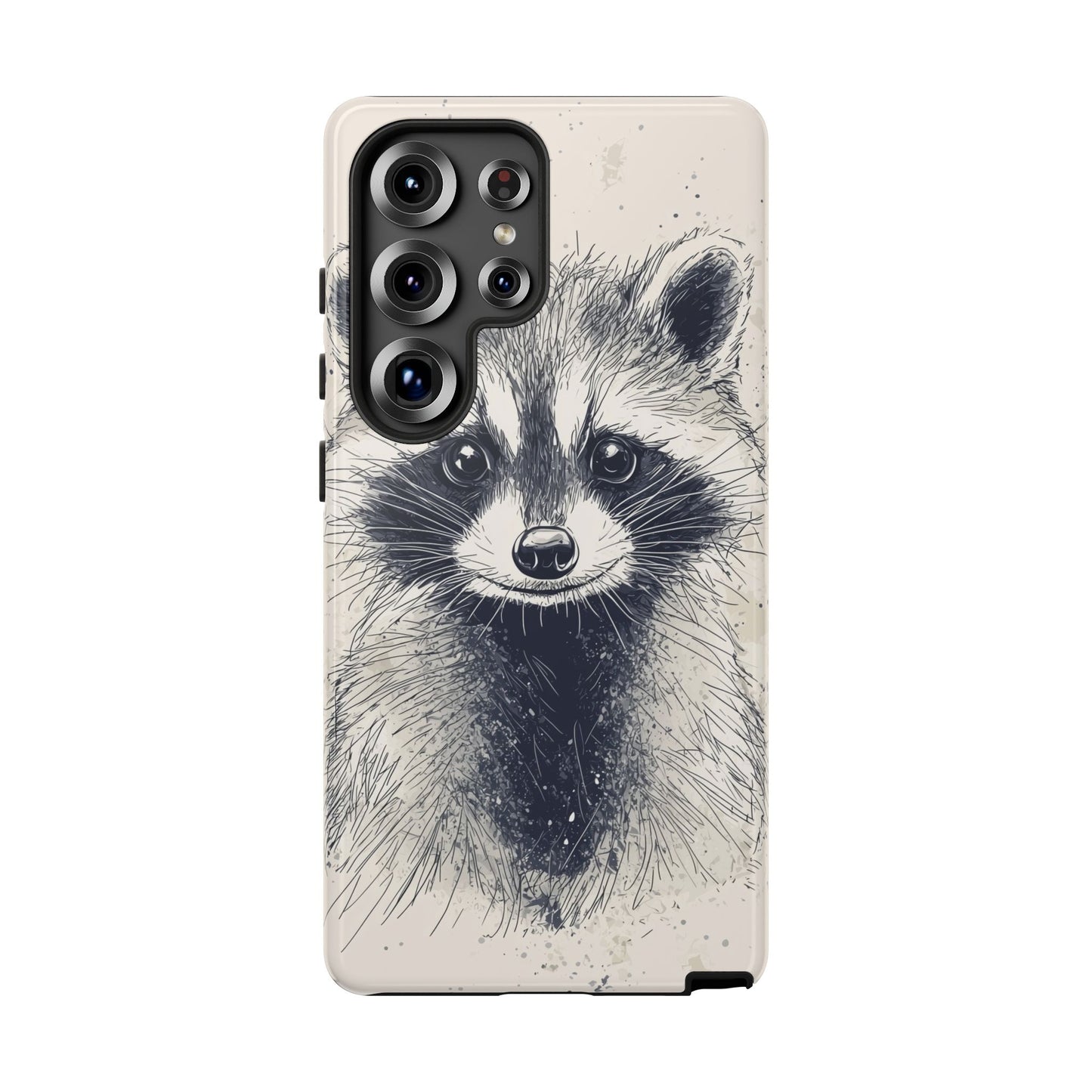 Midnight Mischief: Raccoon Portrait Phone Case for iPhone, Samsung & Pixel