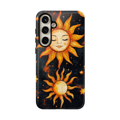 Celestial Sun & Moon Boho Phone Case for iPhone, Pixel & Samsung