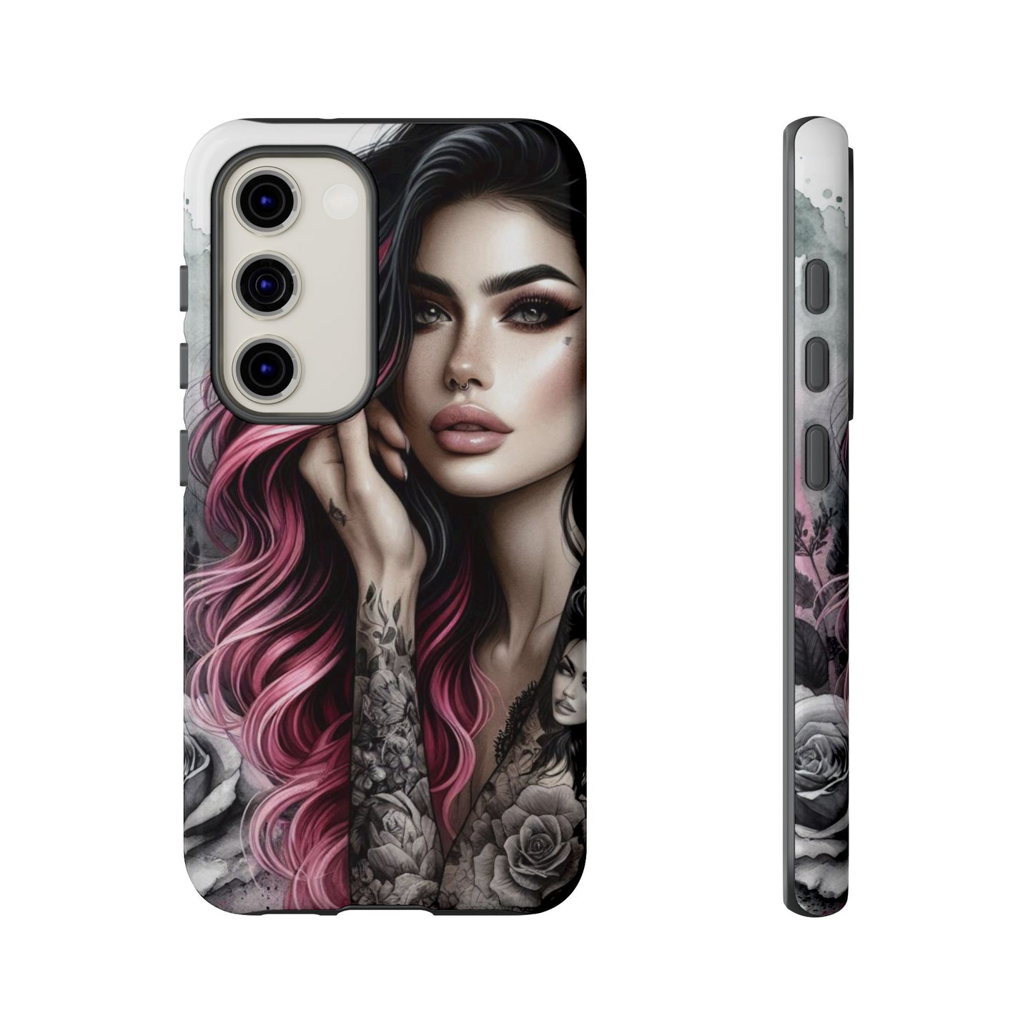 Tattooed Elegance – Gothic Art Mobile Cover
