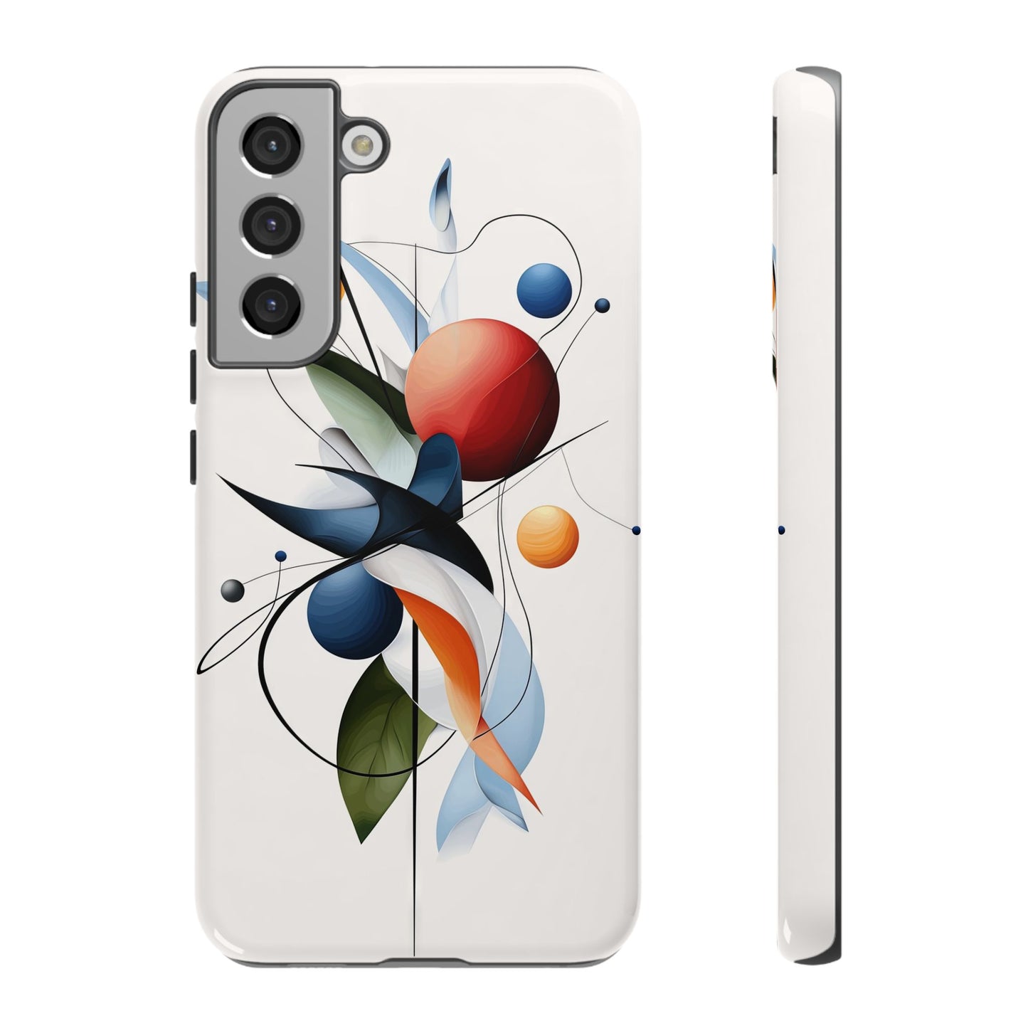 Orbit Bloom – Minimal Abstract Art Phone Case for iPhone, Samsung & Pixel