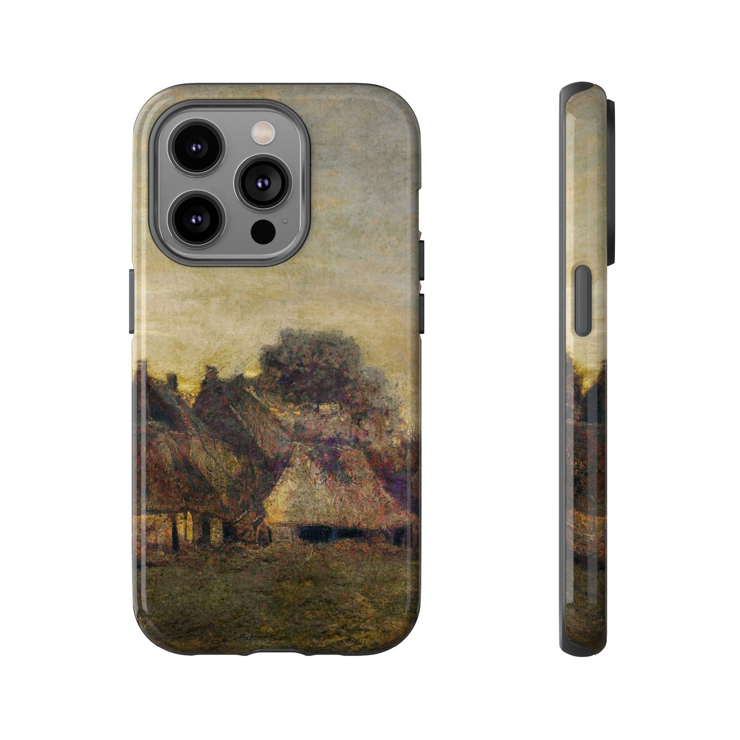 Van Gogh Village Painting Phone Case - iPhone, Samsung, Pixel - Artistic Starry Night Cover, Gift for Art Lovers