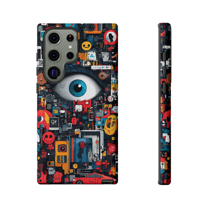 Contemporary Art Phone Case – Basquiat Graffiti Cover - iPhone, Samsung & Google Pixel Cover - Artistic Painting Case,  Art Lover Gift