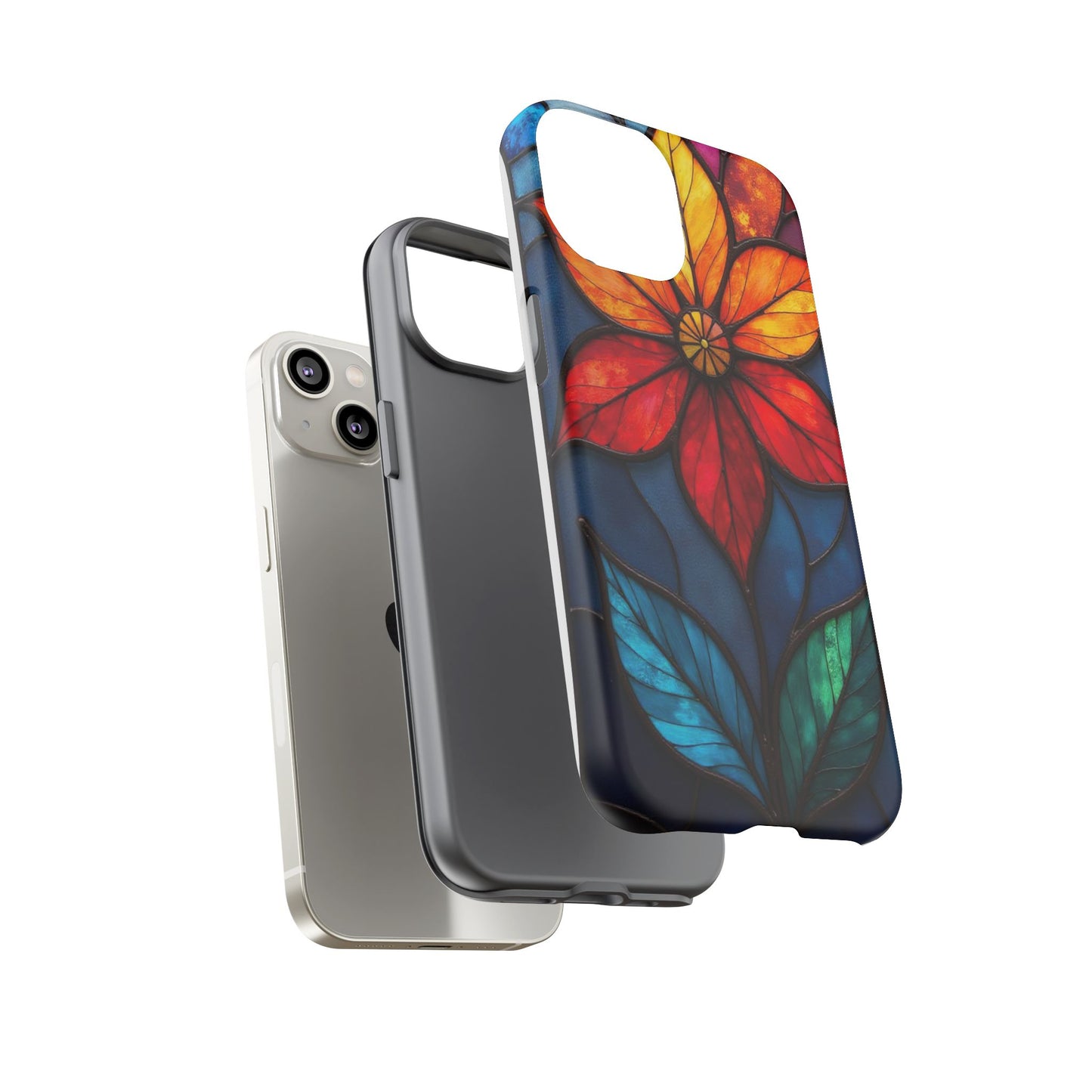 Radiant Blossom: Red and Orange Floral Elegance
