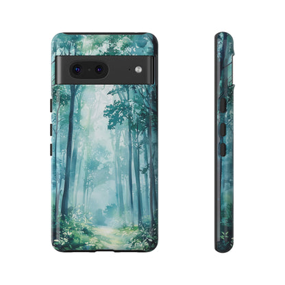 Enchanted Forest Dreamscape Watercolor Phone Case for iPhone, google Pixel & Samsung