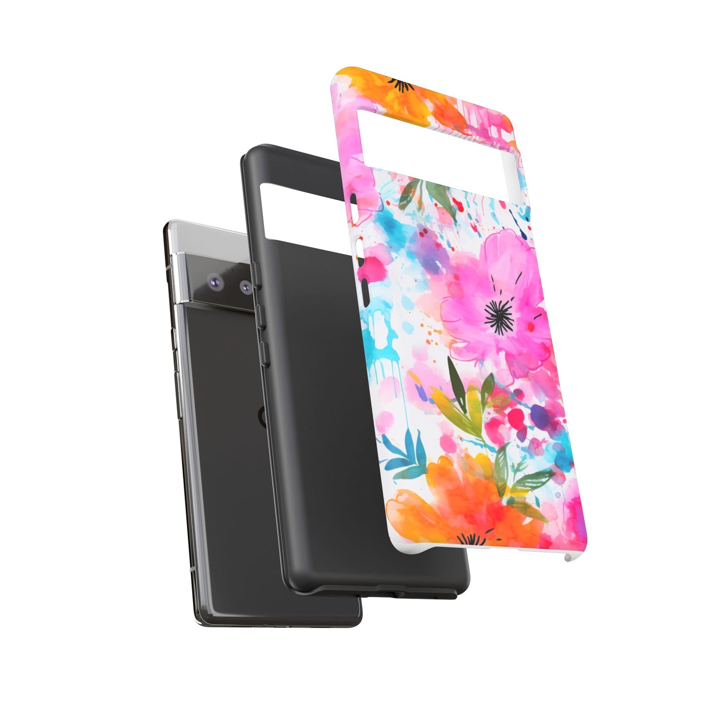Vibrant Watercolor Floral Phone Case – Artistic & Colorful Design