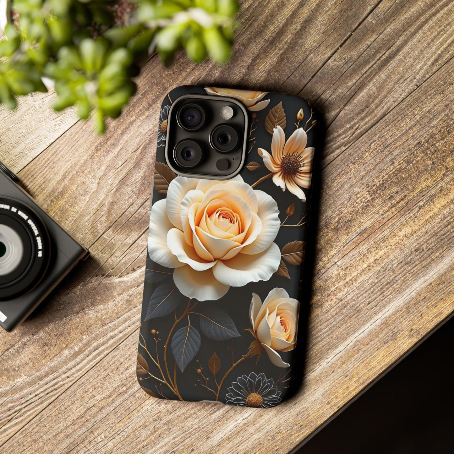 Elegant 3D Floral Design, Botanical Phone Case design for Iphone.