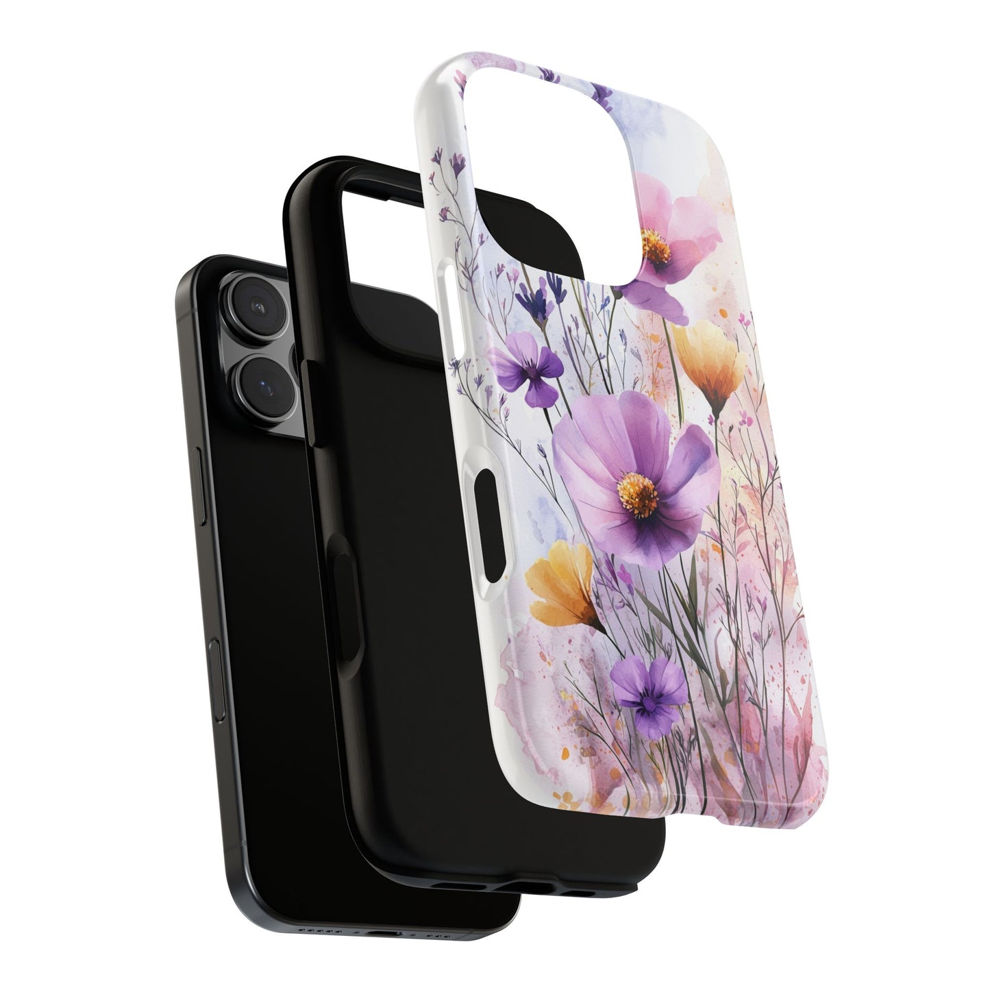 Wildflower Symphony Watercolor Phone Case for iPhone, google Pixel & Samsung