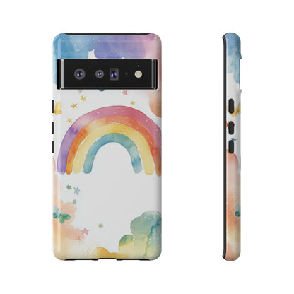 Rainbow Whimsy Watercolor Phone Case for iPhone, google Pixel & Samsung
