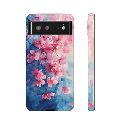 Pastel Petal Rain Watercolor Phone Case for iPhone, google Pixel & Samsung