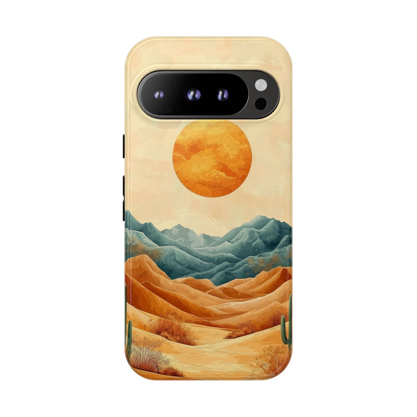 Golden Solstice Desert Boho Phone Case for iPhone, Pixel & Samsung