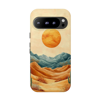 Golden Solstice Desert Boho Phone Case for iPhone, Pixel & Samsung
