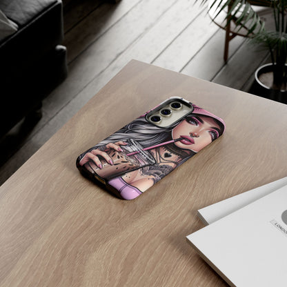 Pink Aesthetic Rebel – Iced Coffee & Inked Beauty Mobile Cover