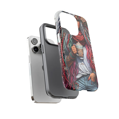 Boho Winter Queen – Cozy Dreads & Holiday Vibes Mobile Cover