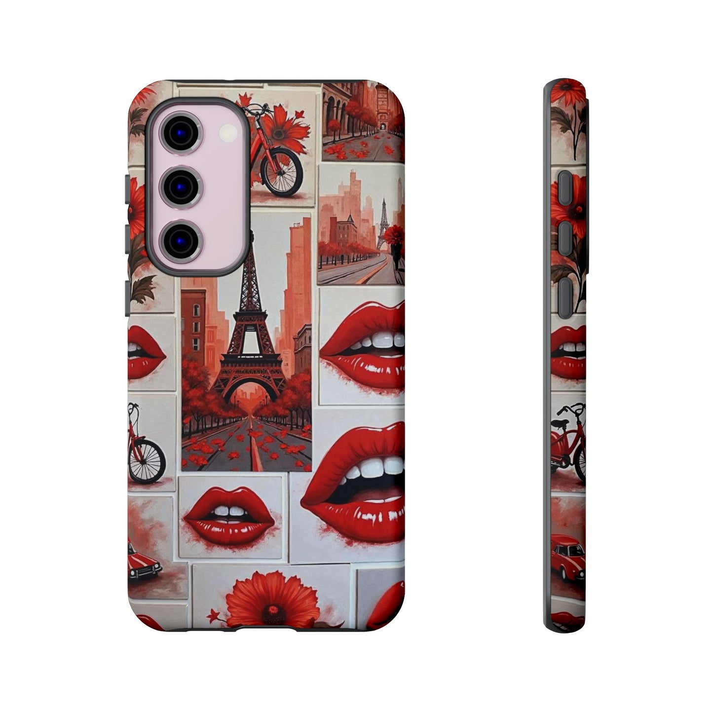 Red Lips & Eiffel Tower Phone Case
