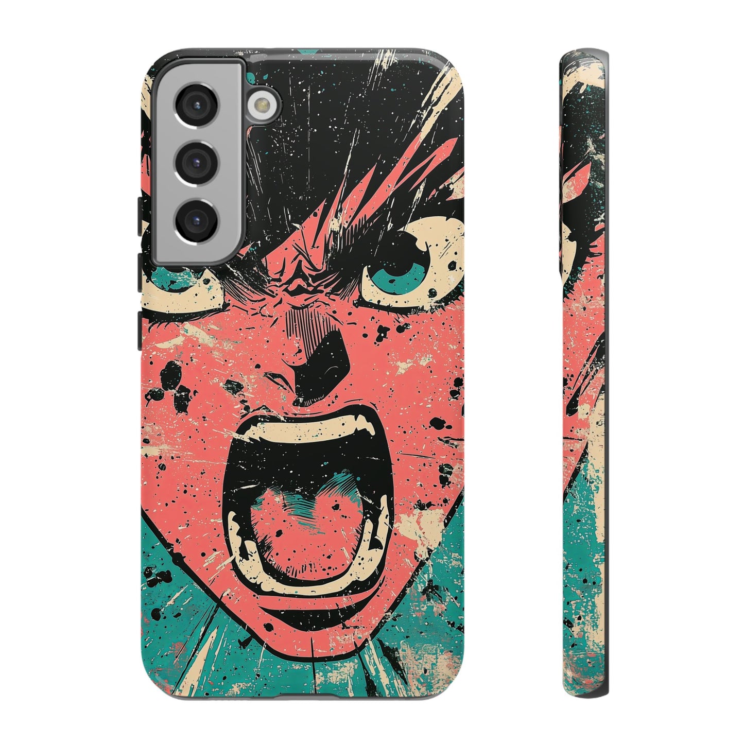 Rage Unleashed | Retro Scream Manga Phone Case for iPhone, Samsung & Pixel