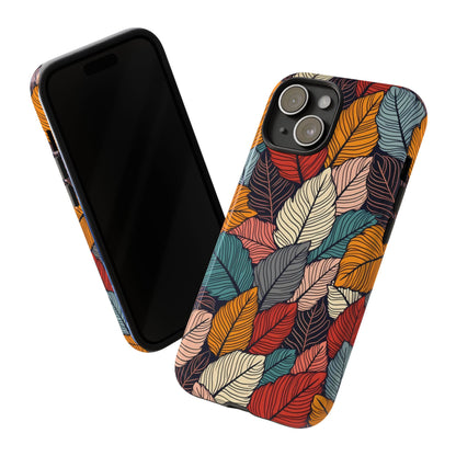 Colorful Abstract Leaves Pattern Design