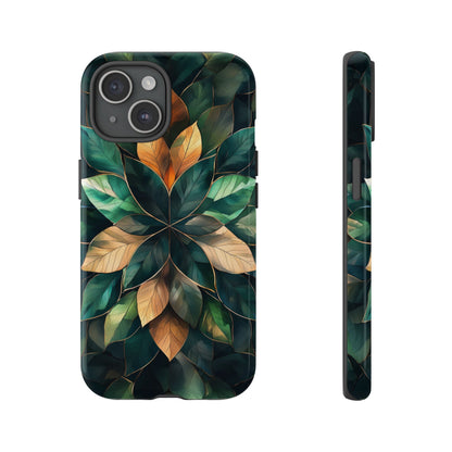Golden Harmony Leaf Phone Case for iPhone, Samsung & Google Pixel