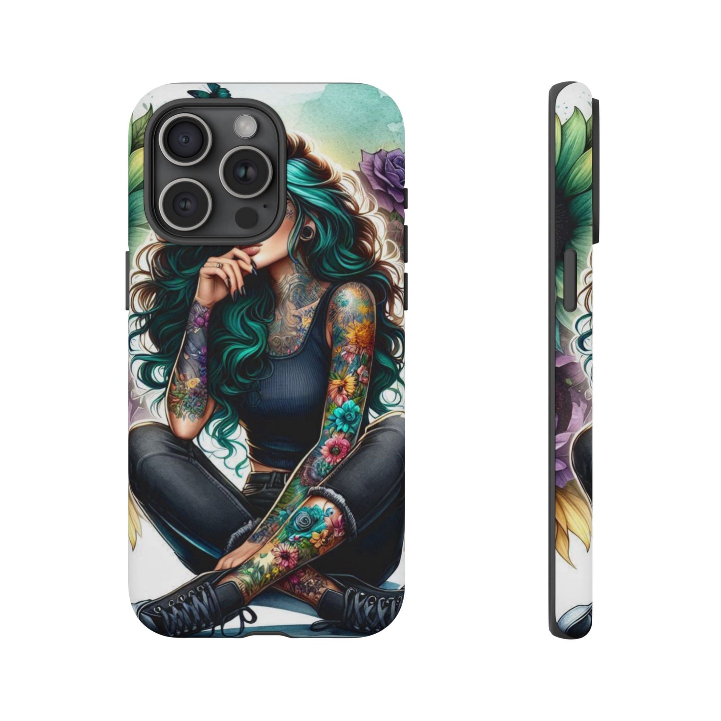 Urban Wildflower – Edgy Tattooed Beauty Mobile Cover