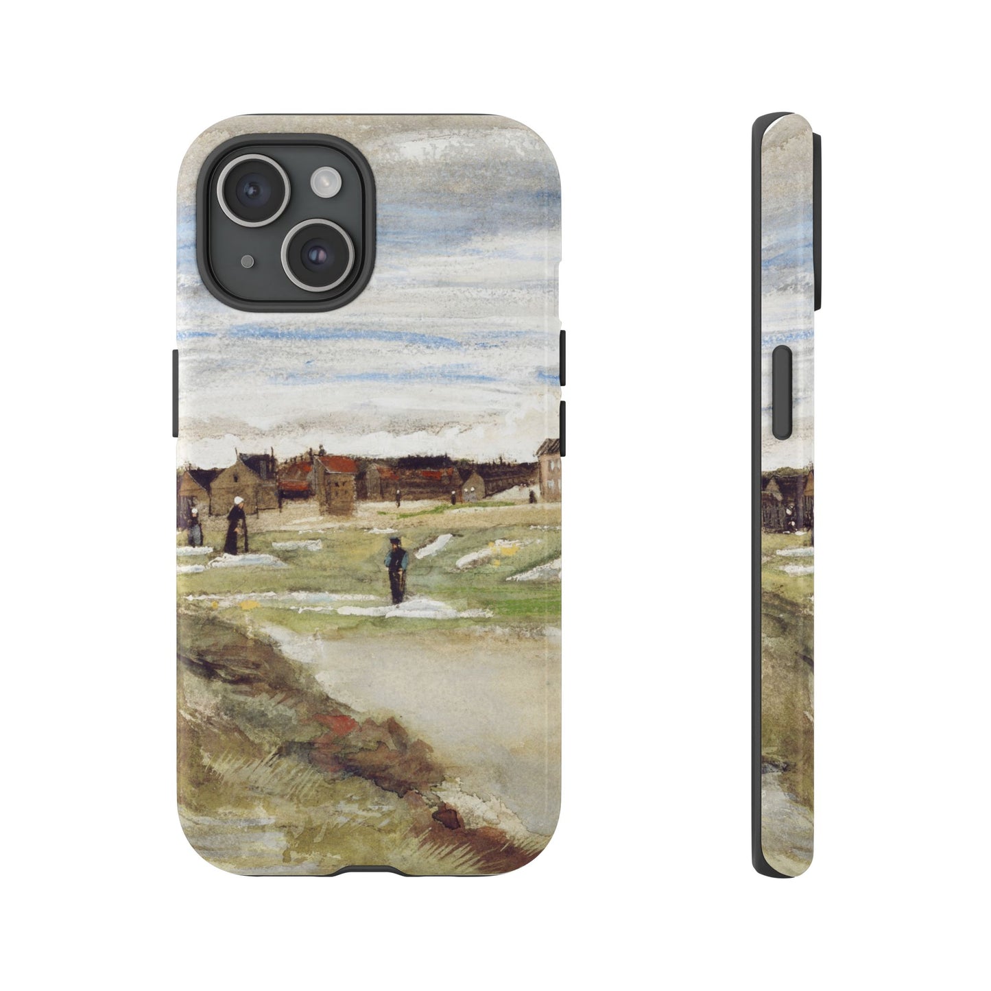Van Gogh Village Painting Phone Case - iPhone, Samsung, Pixel - Art Print Cover, Gift for Art Lovers