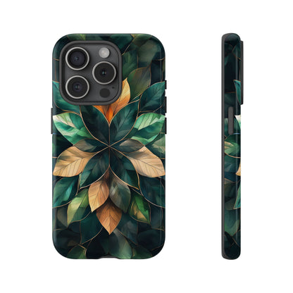 Golden Harmony Leaf Phone Case for iPhone, Samsung & Google Pixel