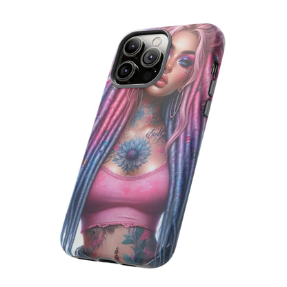 Boho Dream – Vibrant Dreadlocks & Floral Ink Mobile Cover