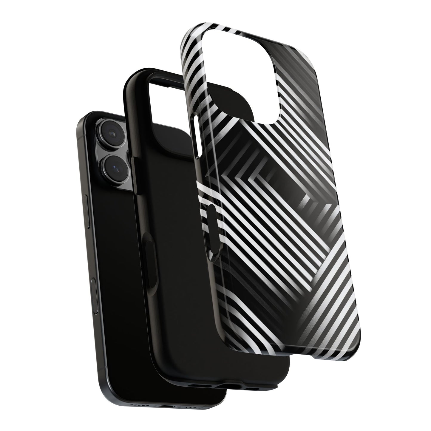 Monochrome Matrix Phone Case for iPhone, Pixel & Samsung