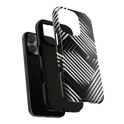 Monochrome Matrix Phone Case for iPhone, Pixel & Samsung