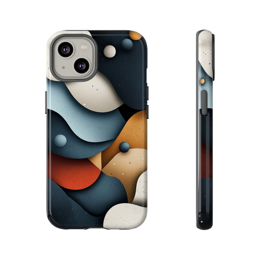 Cosmic Flow – Textured Abstract Phone Case for iPhone, Samsung & Pixel