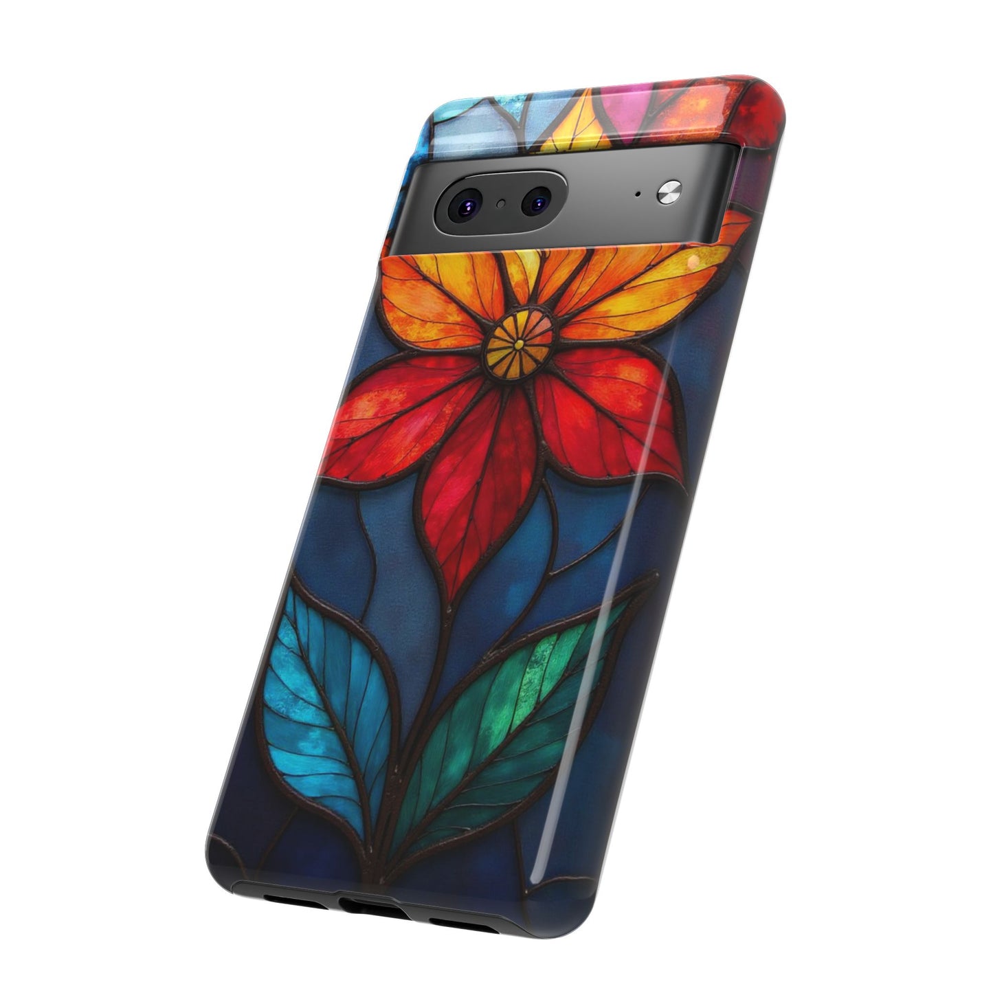 Radiant Blossom: Red and Orange Floral Elegance