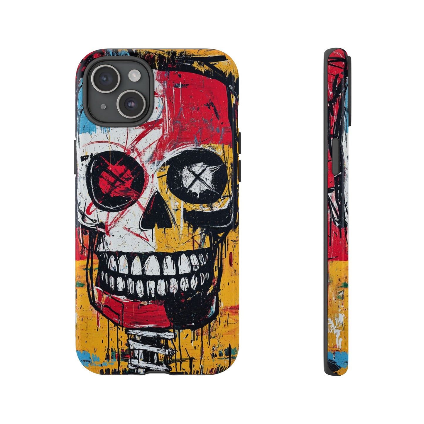 Basquiat Phone Case – Bold Urban Art Design - iPhone, Samsung & Google Pixel Cover - Artistic Painting Case,  Art Lover Gift