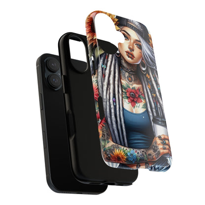 Sunflower Queen – Boho Rebel Tattoo Mobile Cover