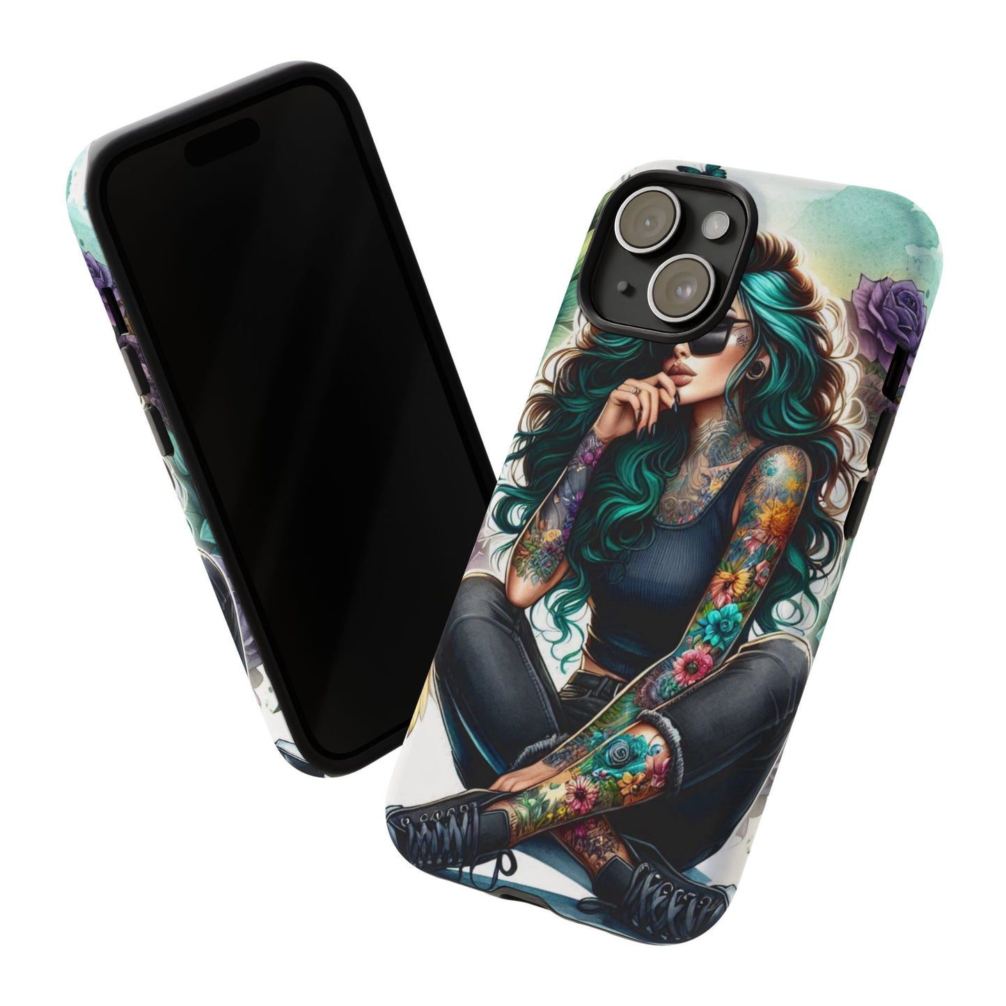 Urban Wildflower – Edgy Tattooed Beauty Mobile Cover
