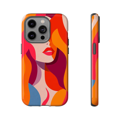 Flame Muse – Abstract Goddess Phone Case for iPhone, Samsung & Pixel