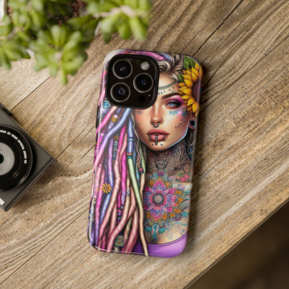 Boho Mandala Goddess – Ethereal Tattoo Art Mobile Cover