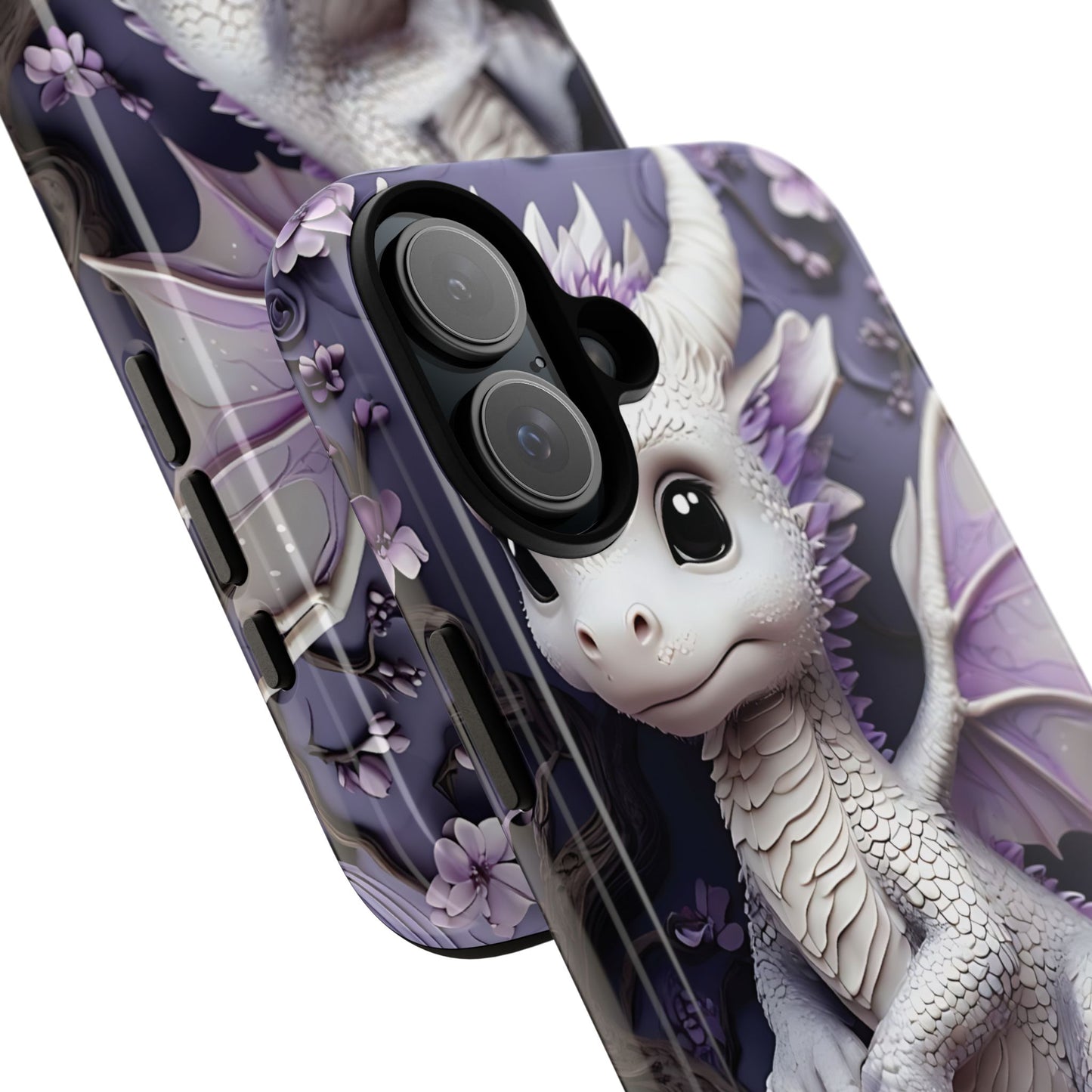 Charming Young Dragon on a Branch Phone Case Design
