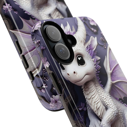 Charming Young Dragon on a Branch Phone Case Design