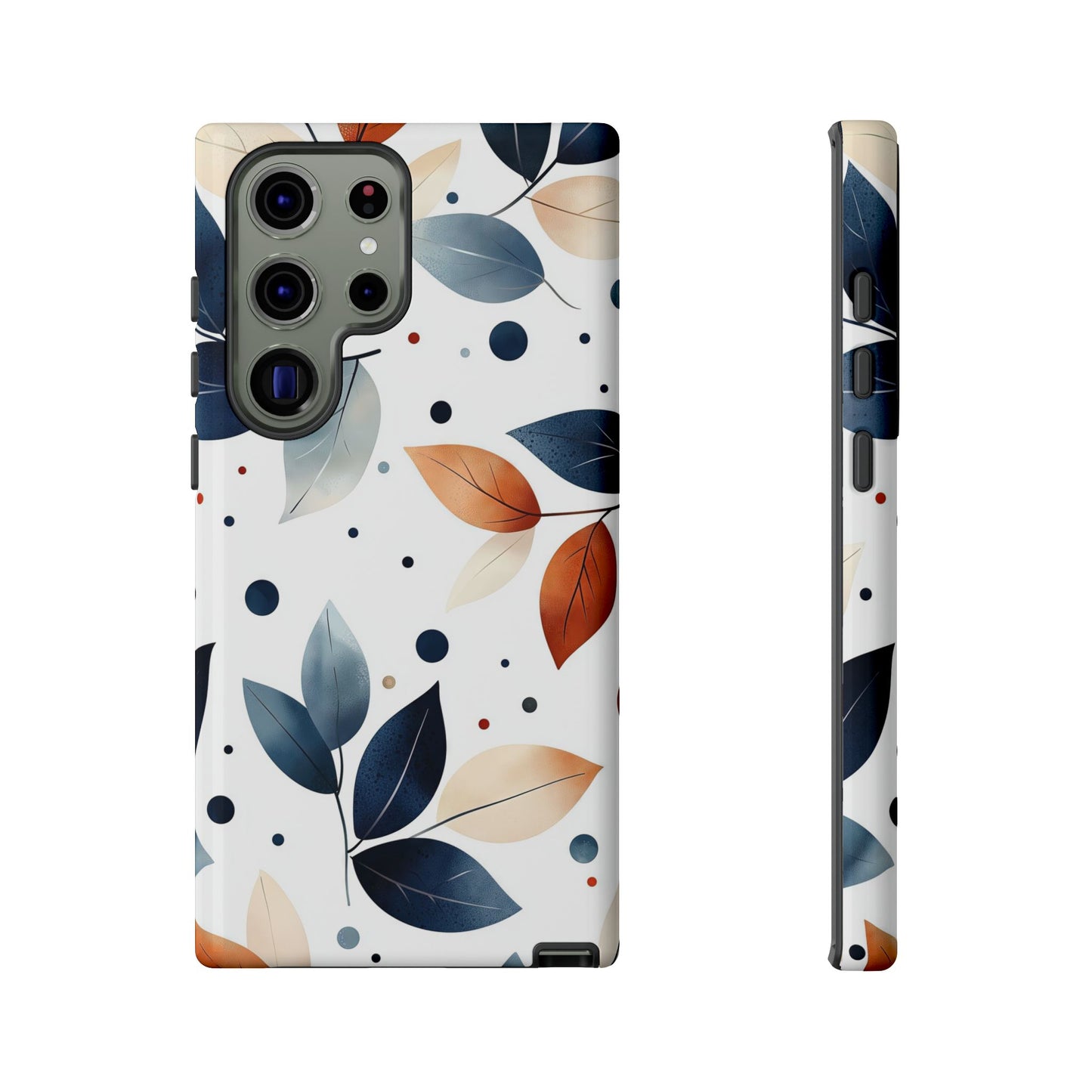 Autumn Breeze Leaf Pattern Phone Case | Elegant Botanical Design for iPhone, Samsung & Google Pixel