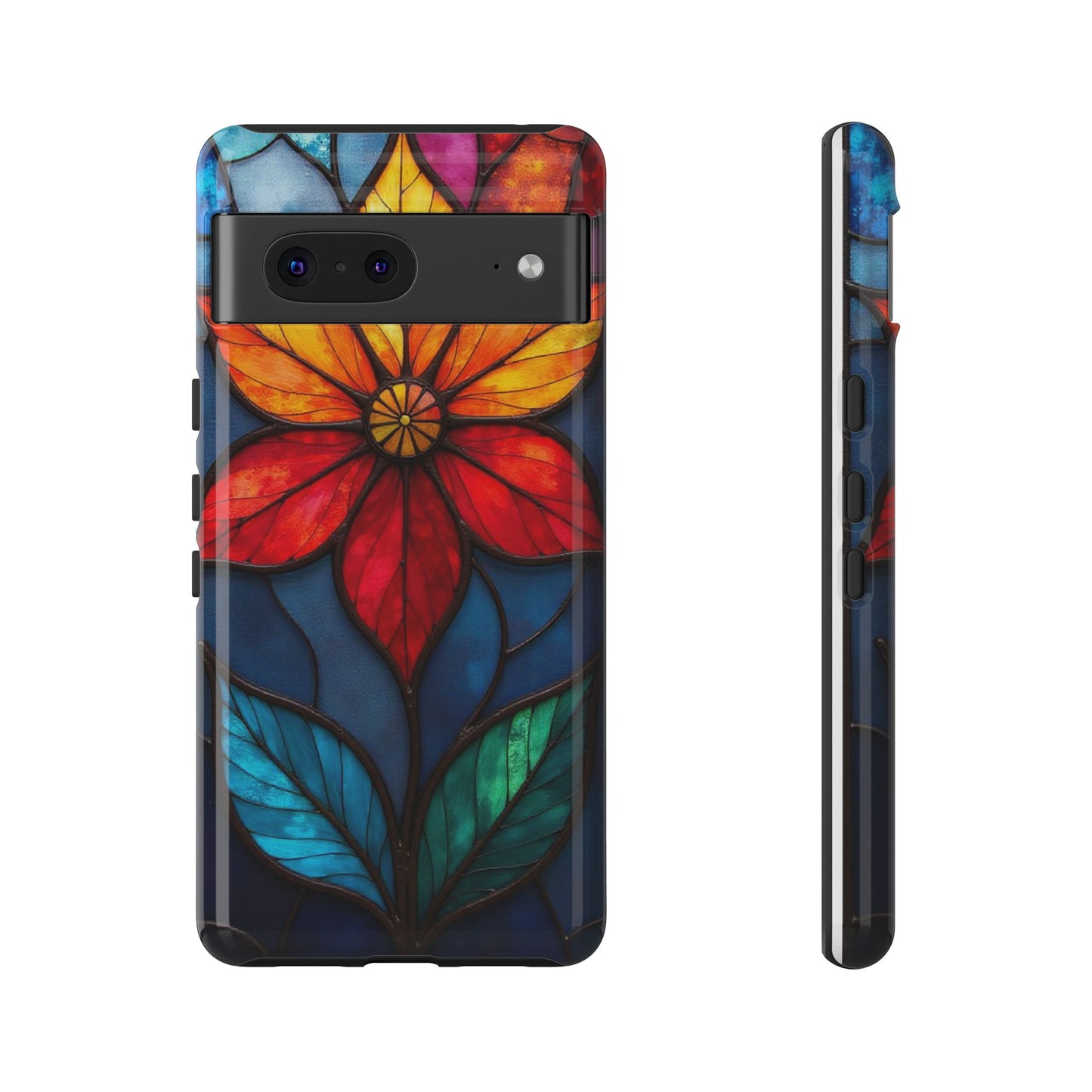 Radiant Blossom: Red and Orange Floral Elegance