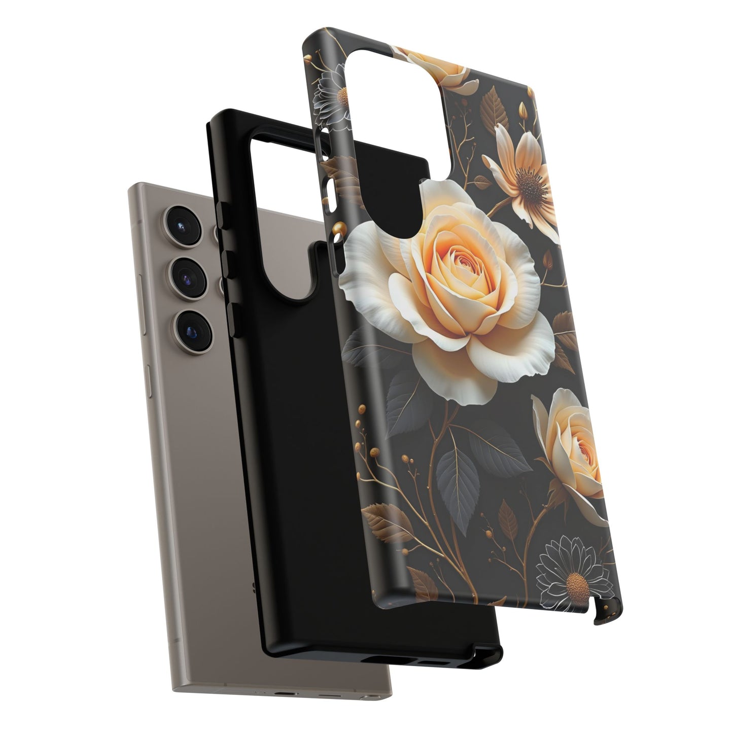 Elegant 3D Floral Design, Botanical Phone Case design for Iphone.