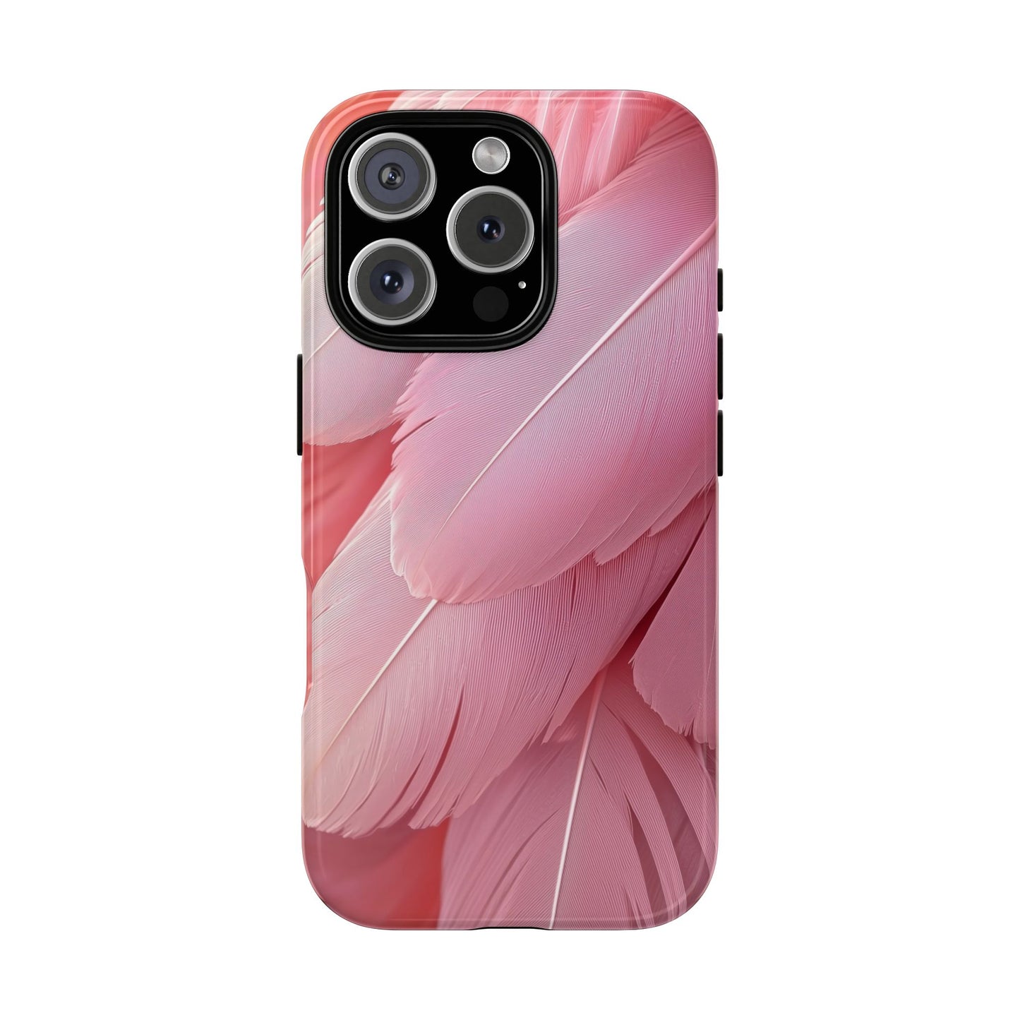 Blush Flamingo Feather Phone Case for iPhone, Samsung & Google Pixel