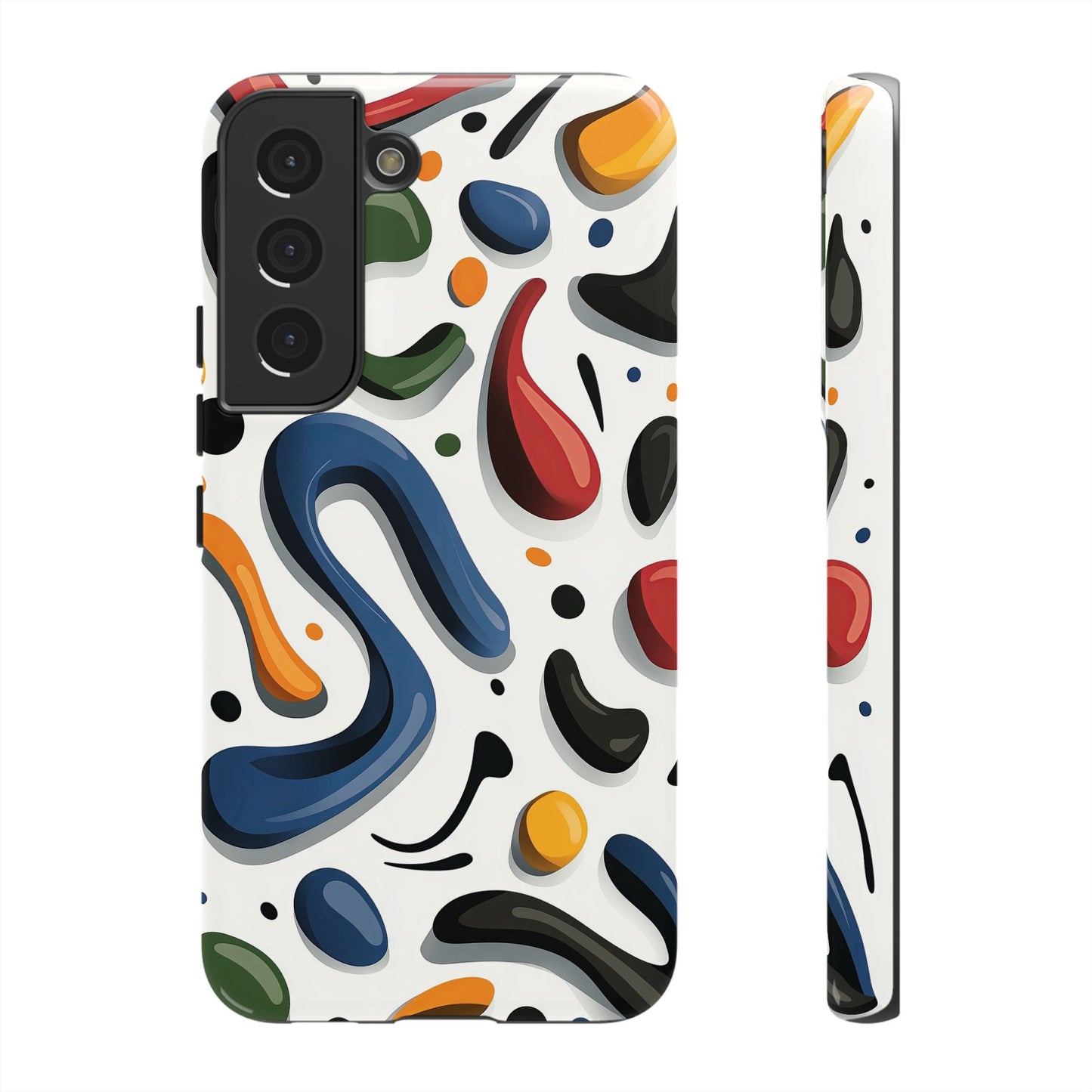 Color Cascade – Glossy Abstract Blob Case for iPhone, Pixel & Samsung