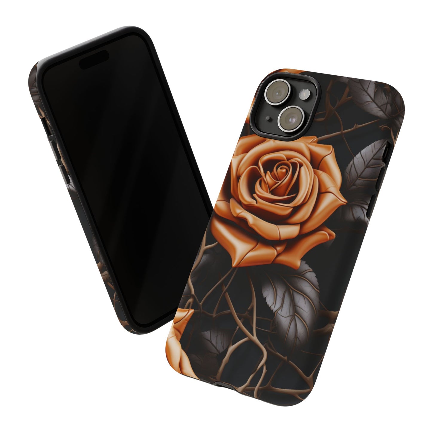 Midnight Gold Rose Mobile Case