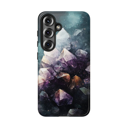Galactic Amethyst Stones Phone Case for iPhone, Samsung & Google Pixel