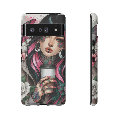 Tattooed Coffee Lover Art Mobile Case