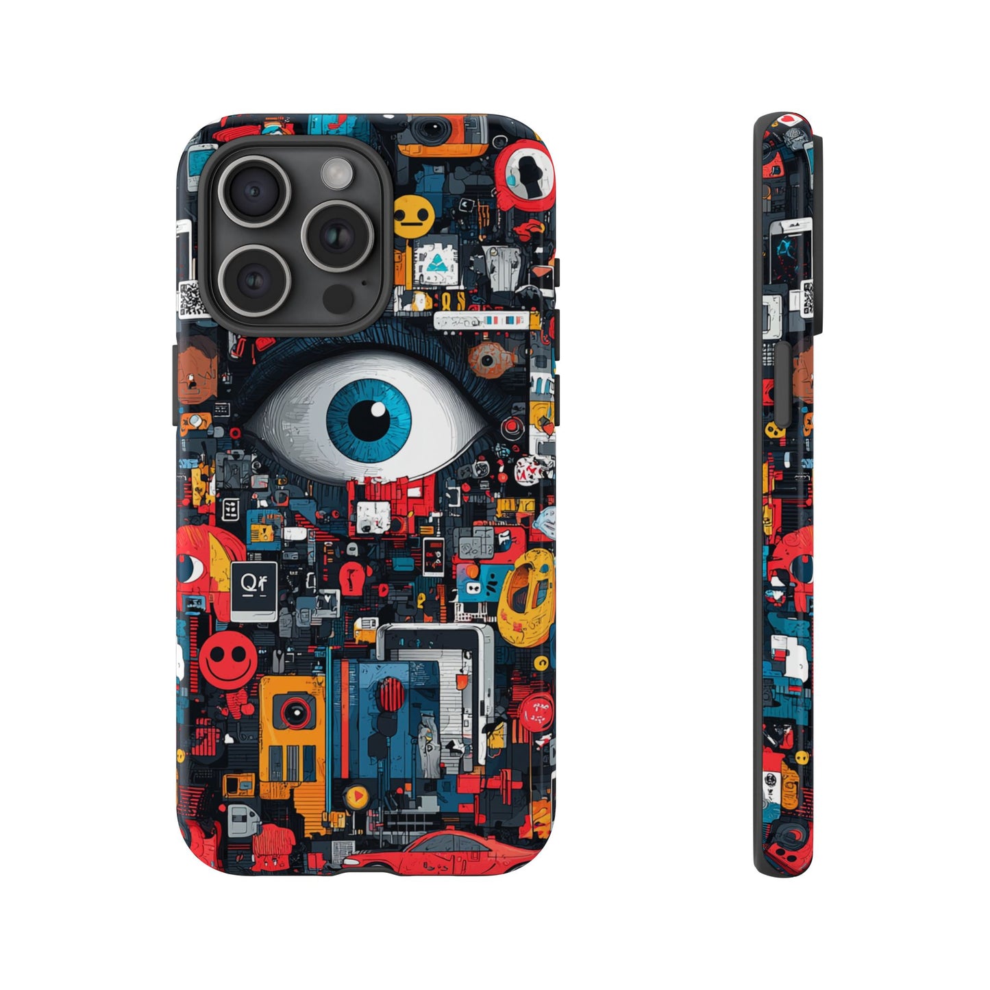 Contemporary Art Phone Case – Basquiat Graffiti Cover - iPhone, Samsung & Google Pixel Cover - Artistic Painting Case,  Art Lover Gift
