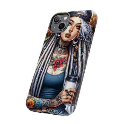 Sunflower Queen – Boho Rebel Tattoo Mobile Cover