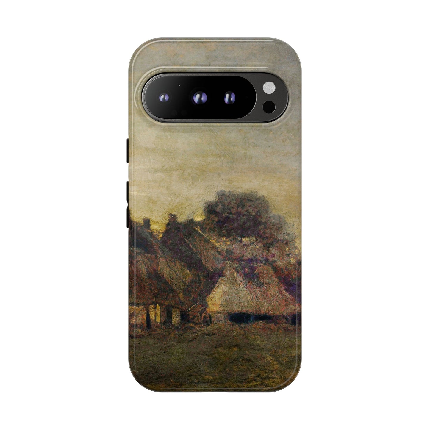 Van Gogh Village Painting Phone Case - iPhone, Samsung, Pixel - Artistic Starry Night Cover, Gift for Art Lovers