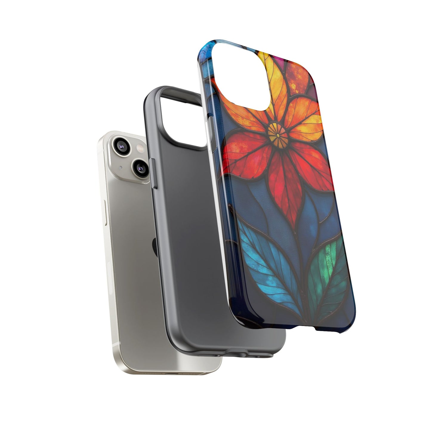 Radiant Blossom: Red and Orange Floral Elegance