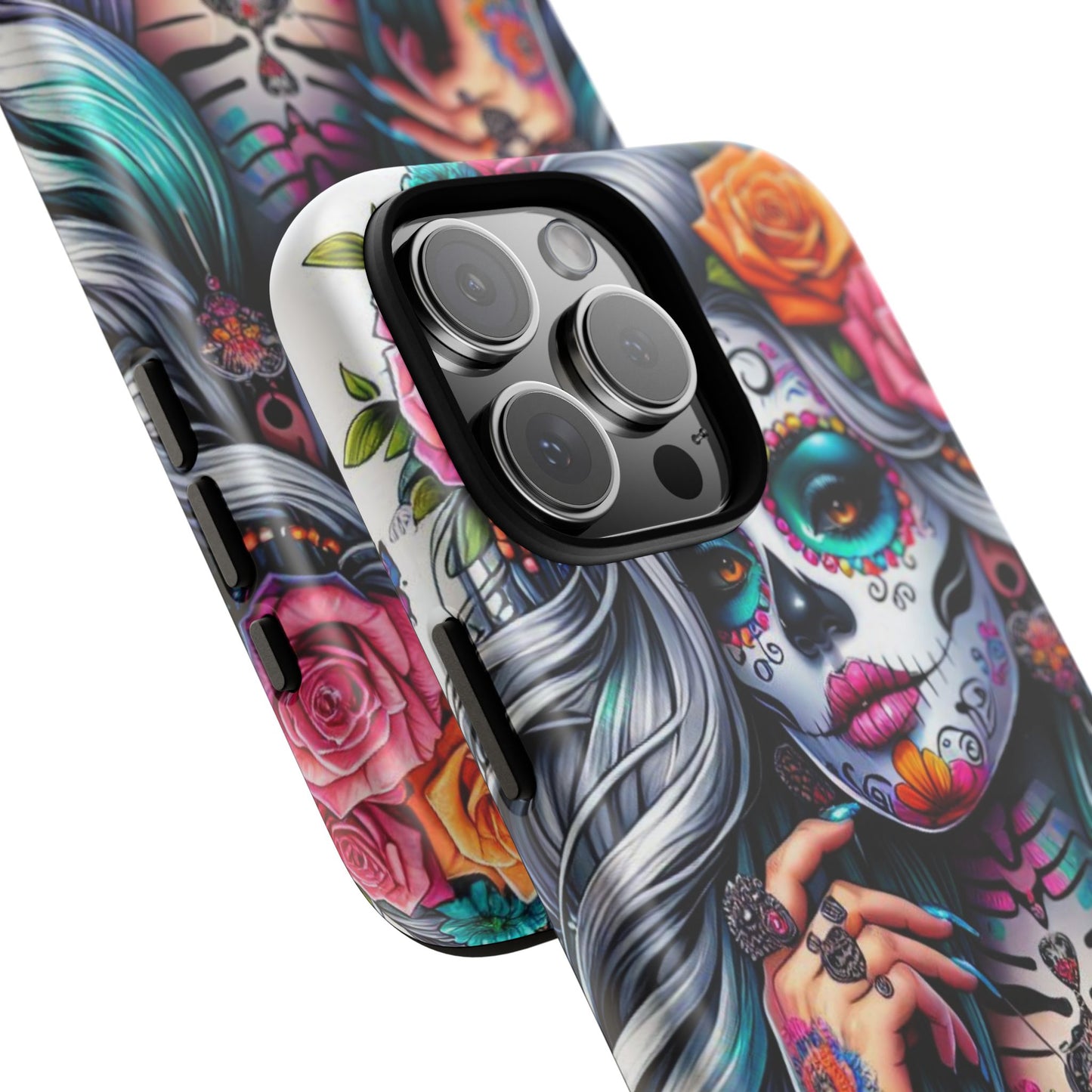 Sugar Skull Goddess – Día de los Muertos Floral Queen Mobile Cover